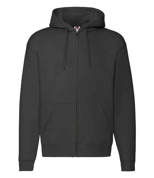 Fruit of the Loom Premium Zip Hooded Sweatshirt - Black (SSE16)