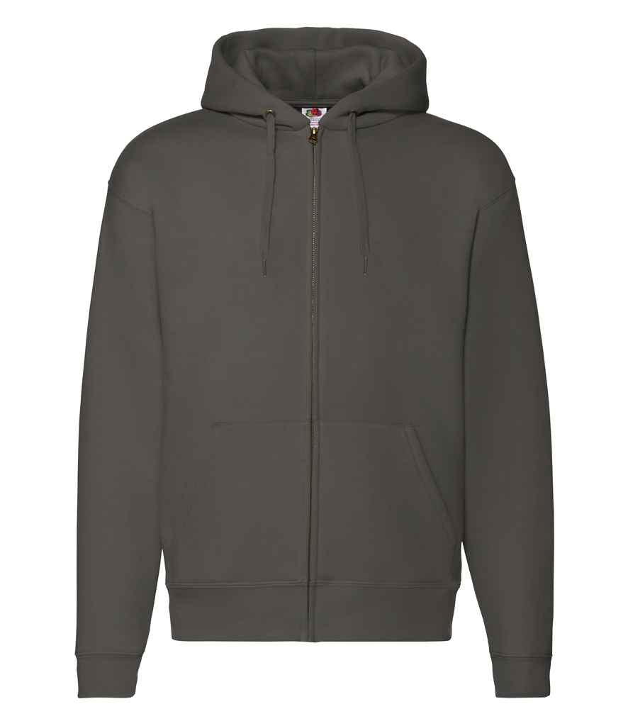 Fruit of the Loom Premium Zip Hooded Sweatshirt - Charcoal (SSE16)
