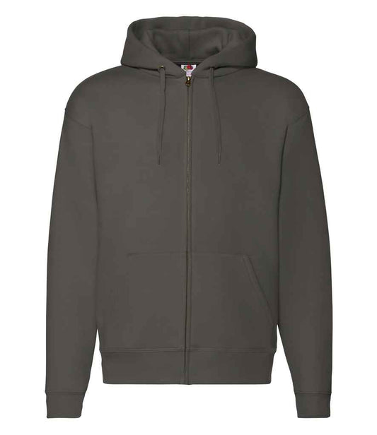 Fruit of the Loom Premium Zip Hooded Sweatshirt - Charcoal (SSE16)