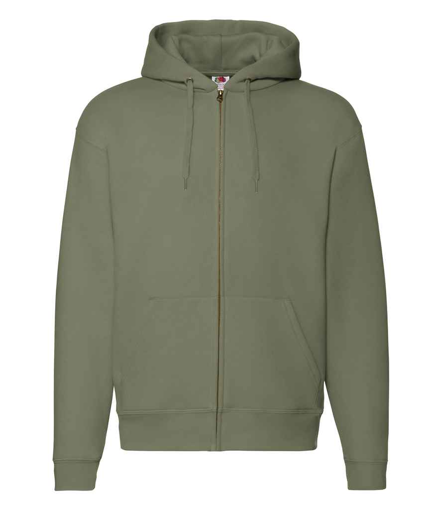 Fruit of the Loom Premium Zip Hooded Sweatshirt - Classic Olive (SSE16)