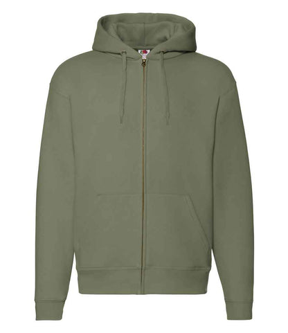 Fruit of the Loom Premium Zip Hooded Sweatshirt - Classic Olive (SSE16)