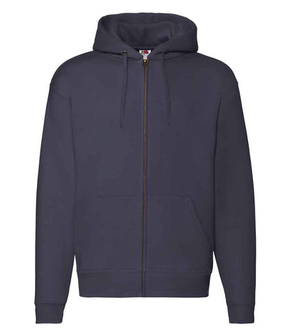 Fruit of the Loom Premium Zip Hooded Sweatshirt - Deep Navy (SSE16)