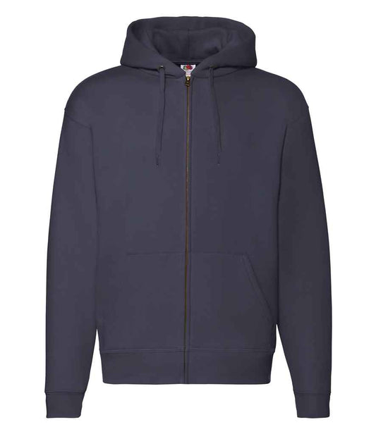 Fruit of the Loom Premium Zip Hooded Sweatshirt - Deep Navy (SSE16)