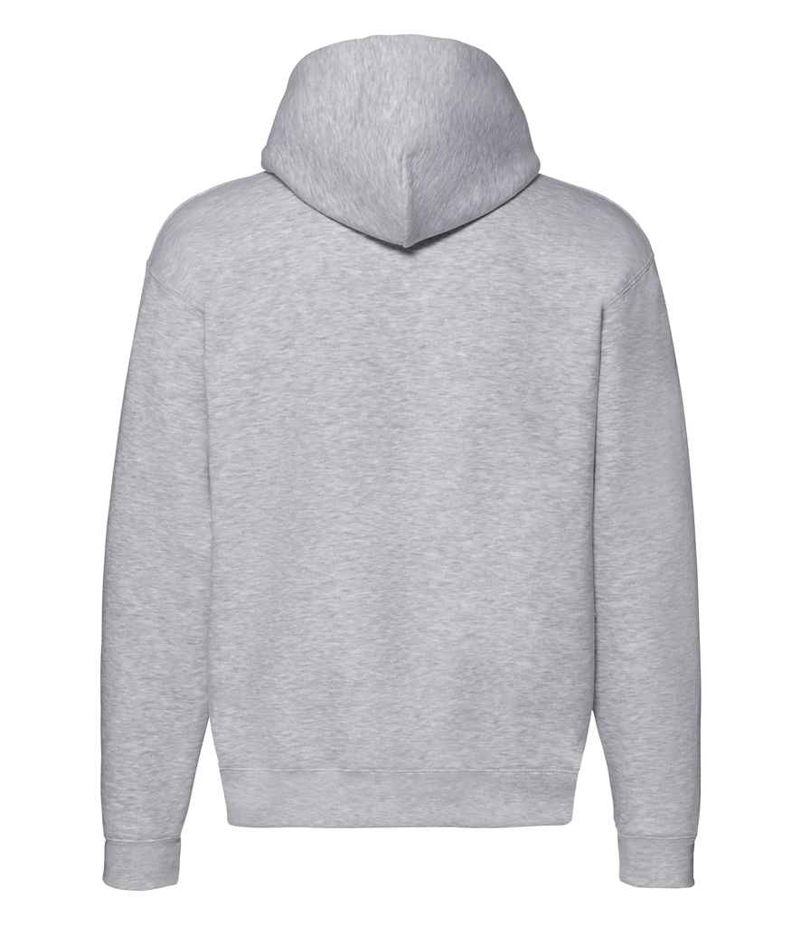 Fruit of the Loom Premium Zip Hooded Sweatshirt - Heather Grey (SSE16)