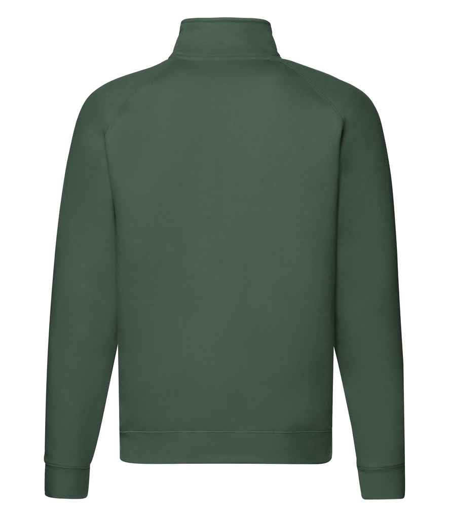 Fruit of the Loom Premium Zip Neck Sweatshirt - Bottle Green (SSE17)