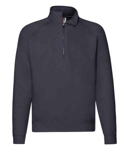 Fruit of the Loom Premium Zip Neck Sweatshirt - Deep Navy (SSE17)