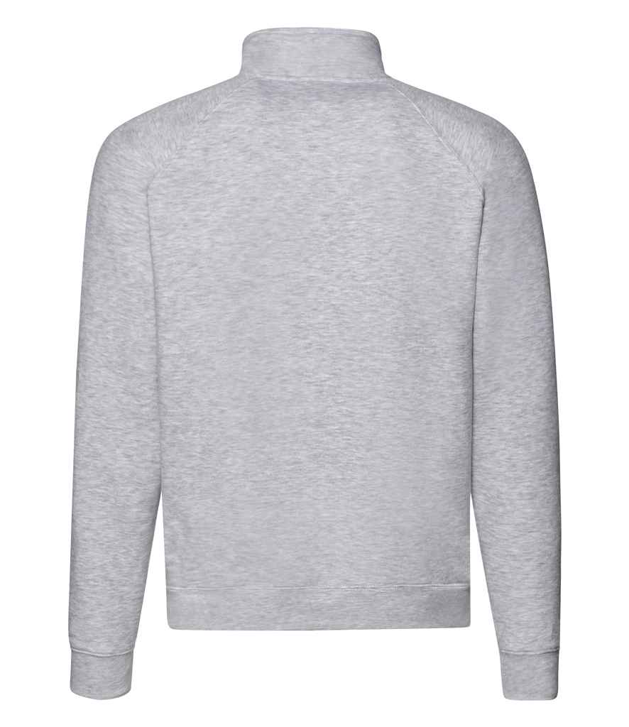 Fruit of the Loom Premium Zip Neck Sweatshirt - Heather Grey (SSE17)