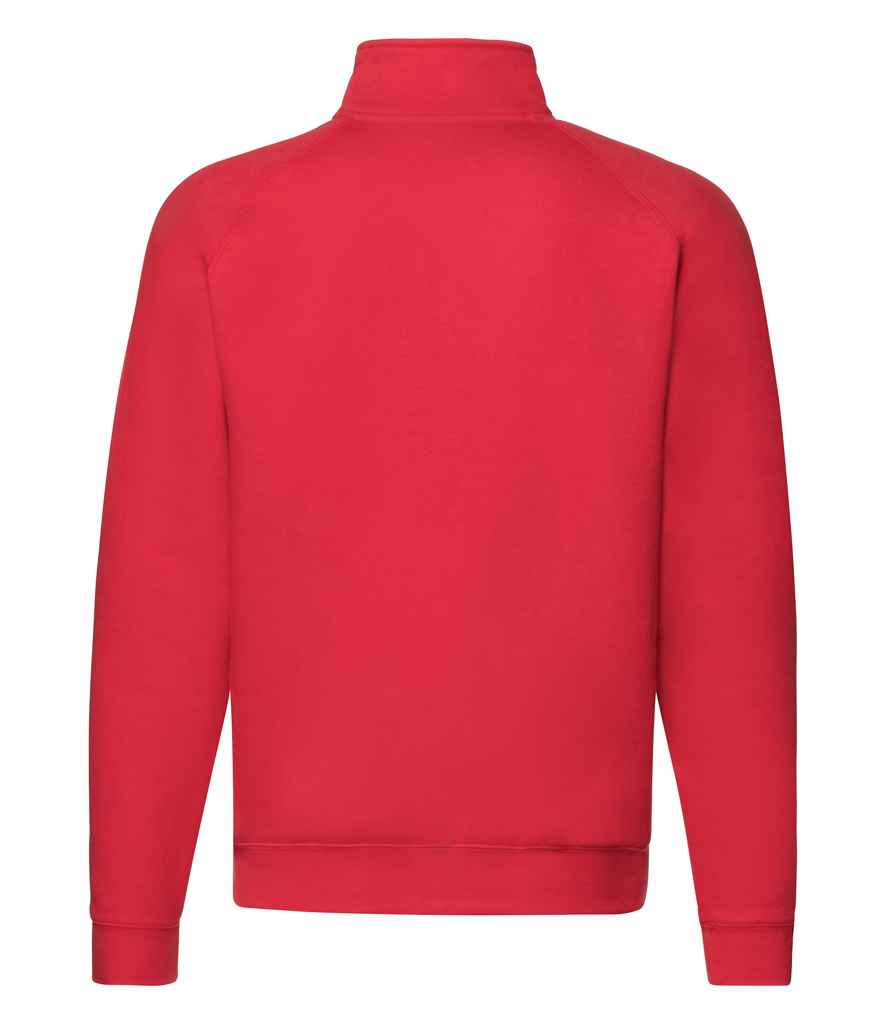 Fruit of the Loom Premium Zip Neck Sweatshirt - Red (SSE17)