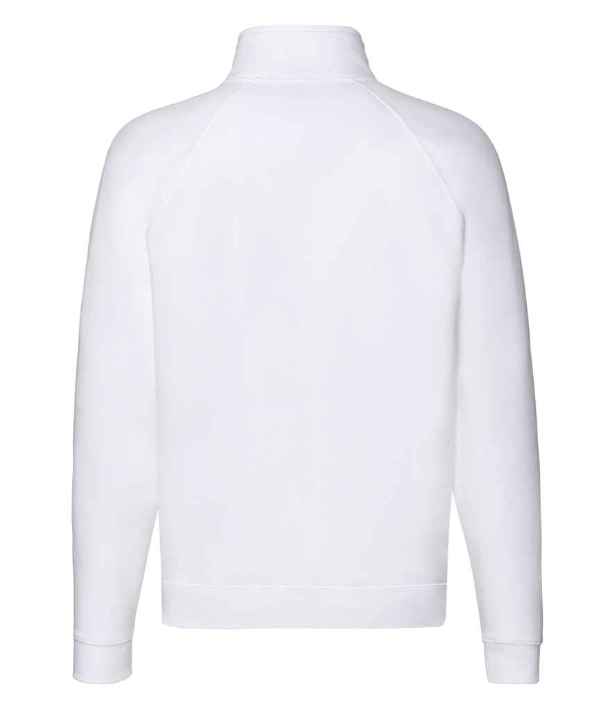 Fruit of the Loom Premium Zip Neck Sweatshirt - White (SSE17)