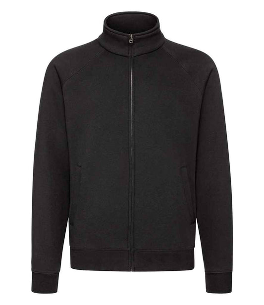 Fruit of the Loom Premium Sweat Jacket - Black (SSE92)