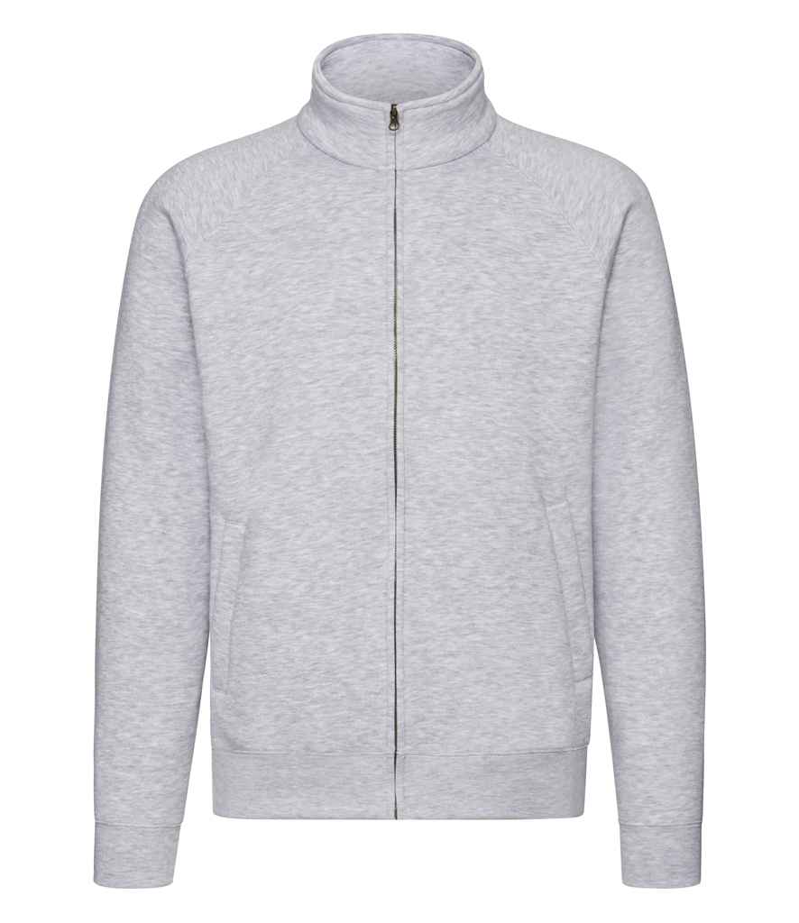 Fruit of the Loom Premium Sweat Jacket - Heather Grey (SSE92)