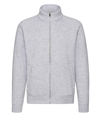 Fruit of the Loom Premium Sweat Jacket - Heather Grey (SSE92)