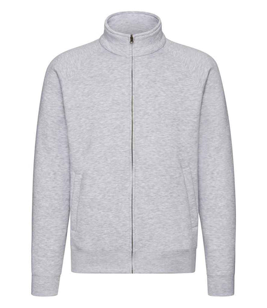 Fruit of the Loom Premium Sweat Jacket - Heather Grey (SSE92)