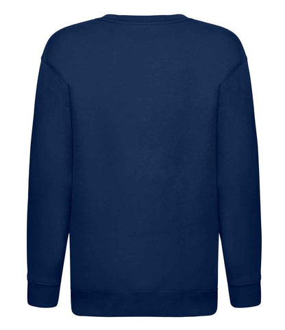 Fruit of the Loom Kids Premium Drop Shoulder Sweatshirt - Navy (SSE9B)