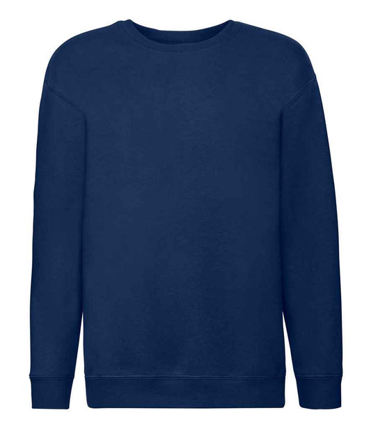 Fruit of the Loom Kids Premium Drop Shoulder Sweatshirt - Navy (SSE9B)