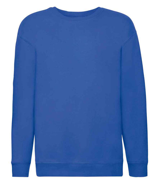Fruit of the Loom Kids Premium Drop Shoulder Sweatshirt - Royal Blue (SSE9B)