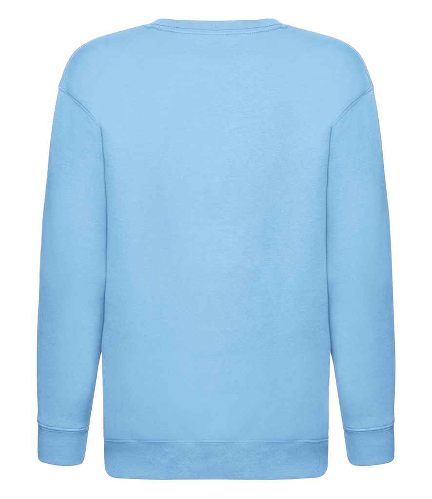 Fruit of the Loom Kids Premium Drop Shoulder Sweatshirt - Sky Blue (SSE9B)