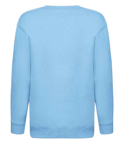 Fruit of the Loom Kids Premium Drop Shoulder Sweatshirt - Sky Blue (SSE9B)