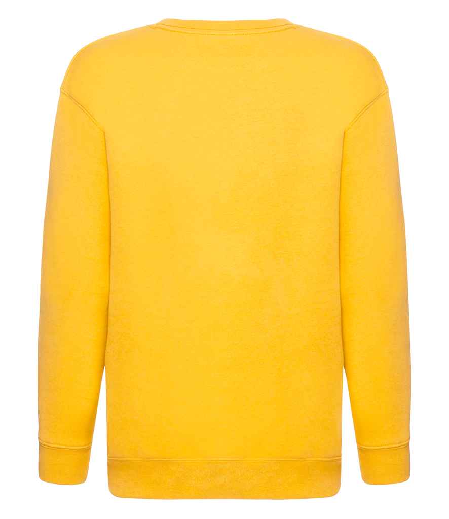 Fruit of the Loom Kids Premium Drop Shoulder Sweatshirt - Sunflower (SSE9B)