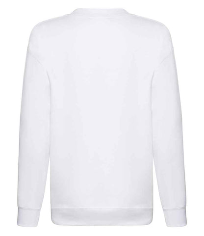Fruit of the Loom Kids Premium Drop Shoulder Sweatshirt - White (SSE9B)