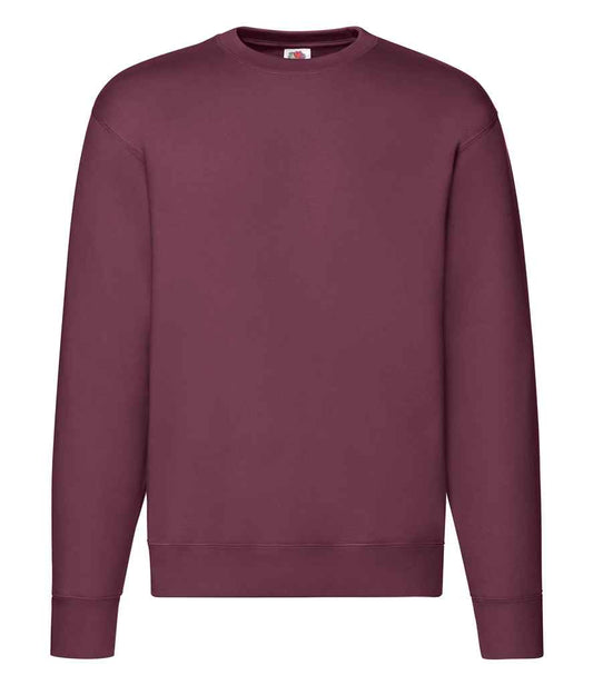 Fruit of the Loom Premium Drop Shoulder Sweatshirt - Burgundy (SSE9)
