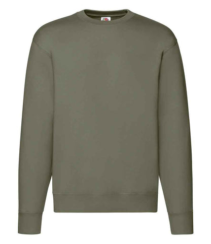 Fruit of the Loom Premium Drop Shoulder Sweatshirt - Classic Olive (SSE9)
