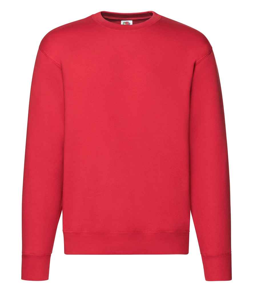 Fruit of the Loom Premium Drop Shoulder Sweatshirt - Red (SSE9)