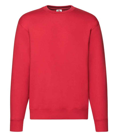 Fruit of the Loom Premium Drop Shoulder Sweatshirt - Red (SSE9)