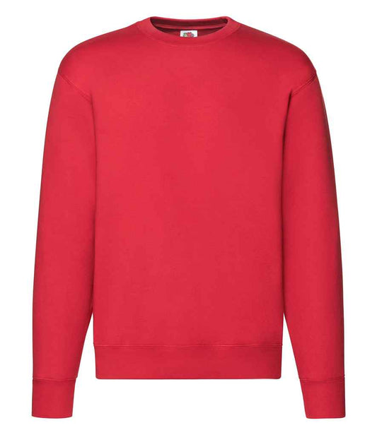 Fruit of the Loom Premium Drop Shoulder Sweatshirt - Red (SSE9)