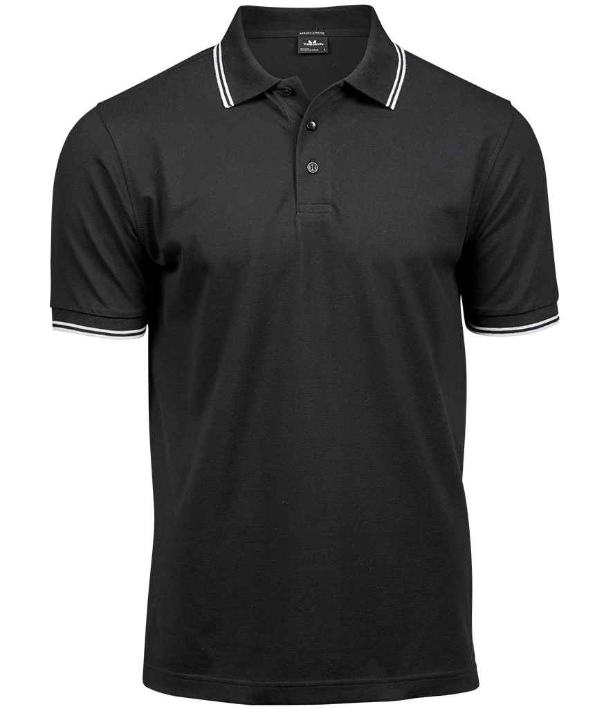 Tee Jays Luxury Stretch Tipped Polo Shirt (T1407)