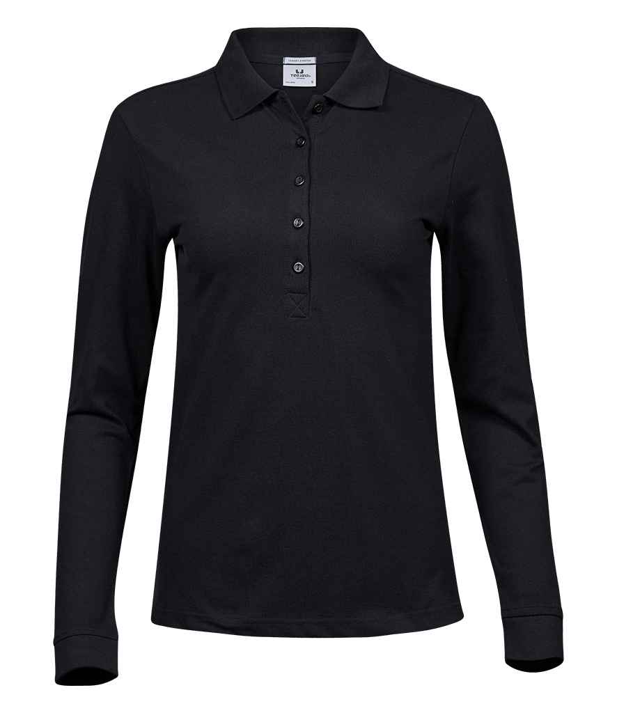 Tee Jays Ladies Luxury Stretch Long Sleeve Polo Shirt (T146)
