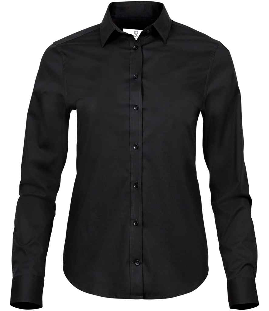 Tee Jays Ladies Stretch Luxury Long Sleeve Poplin Shirt (T4025)