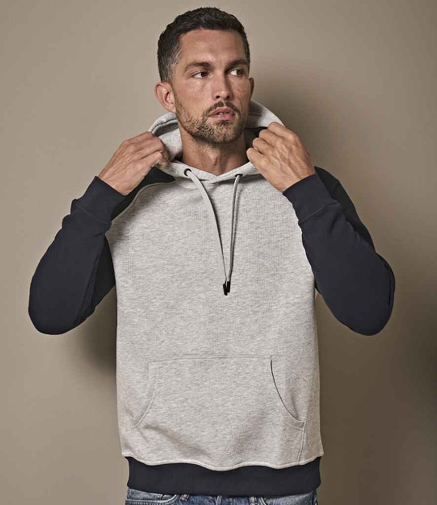 Tee Jays Two Tone Raglan Hooded Sweatshirt (T5432)