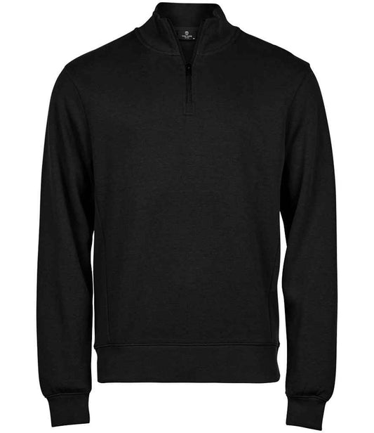 Tee Jays Ribbed Interlock Half Zip Sweatshirt (T5506)