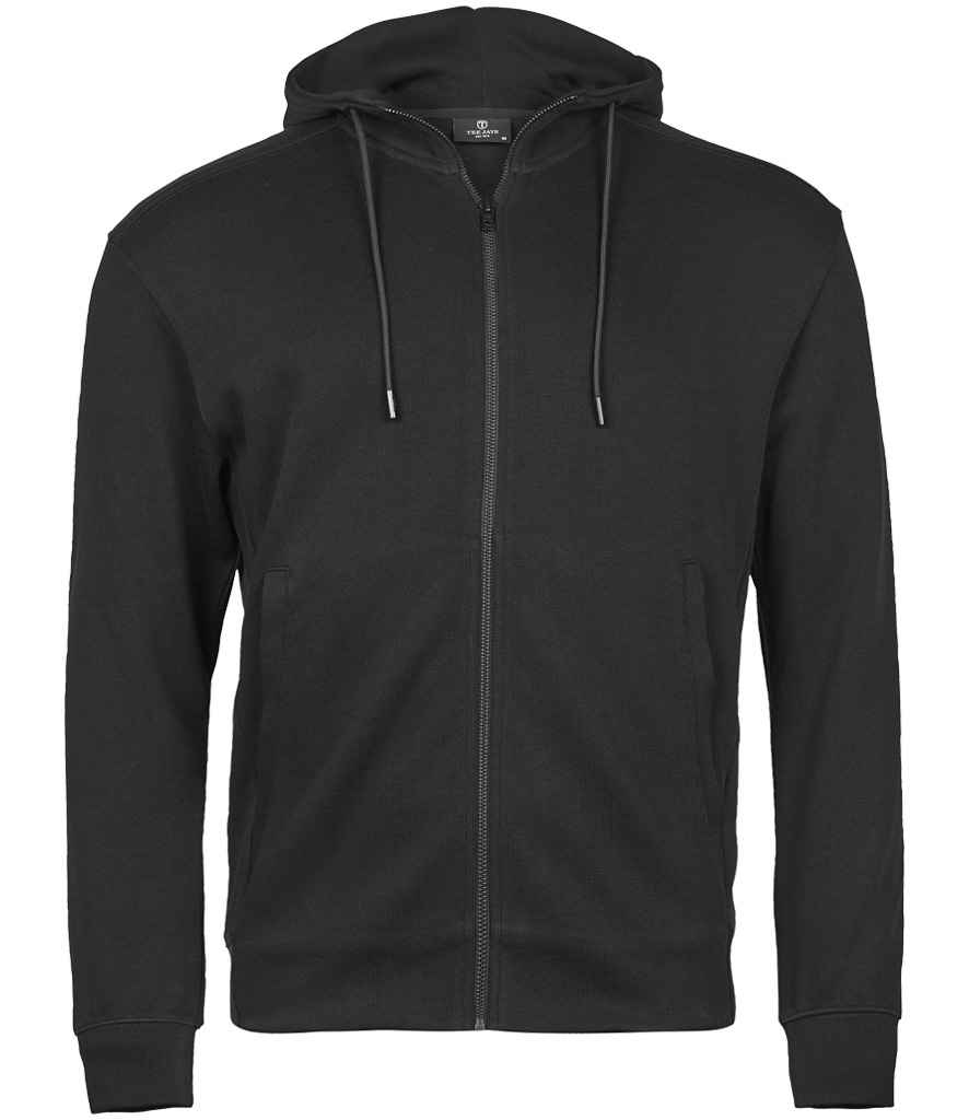 Tee Jays Ribbed Interlock Full Zip Hooded Sweatshirt (T5508)