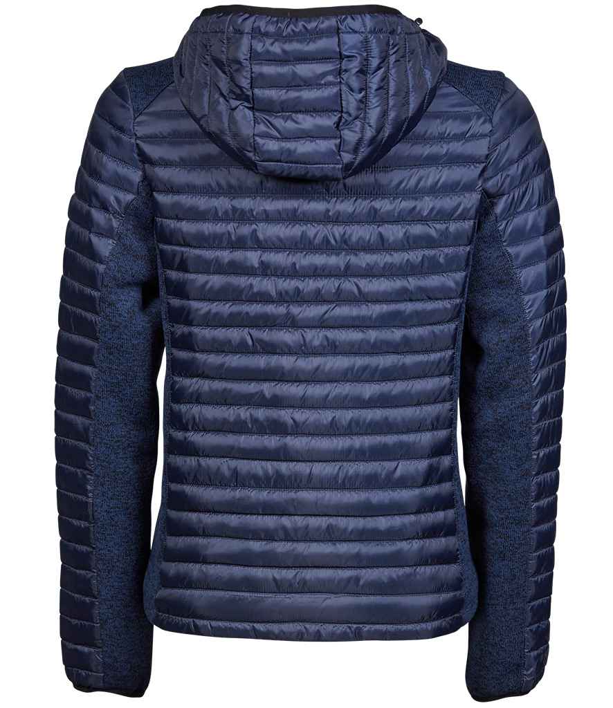 Tee Jays Ladies Crossover Hooded Padded Outdoor Jacket (T9611)