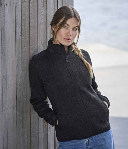 Tee Jays Ladies Knitted Outdoor Fleece Jacket (T9616)