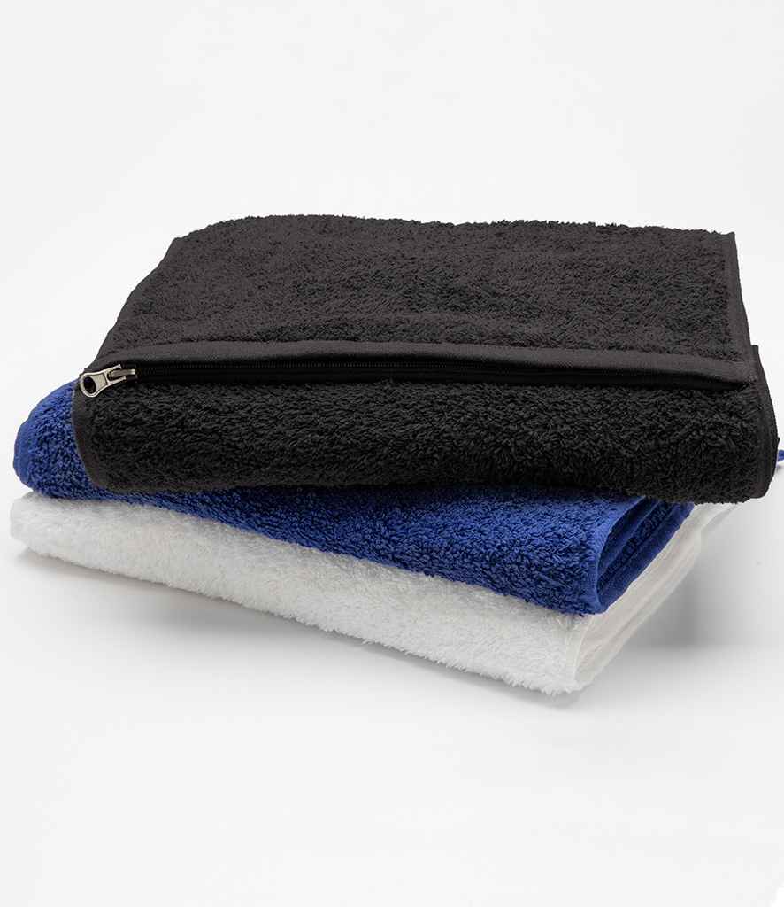 Towel City Luxury Pocket Gym Towel - Black (TC07)