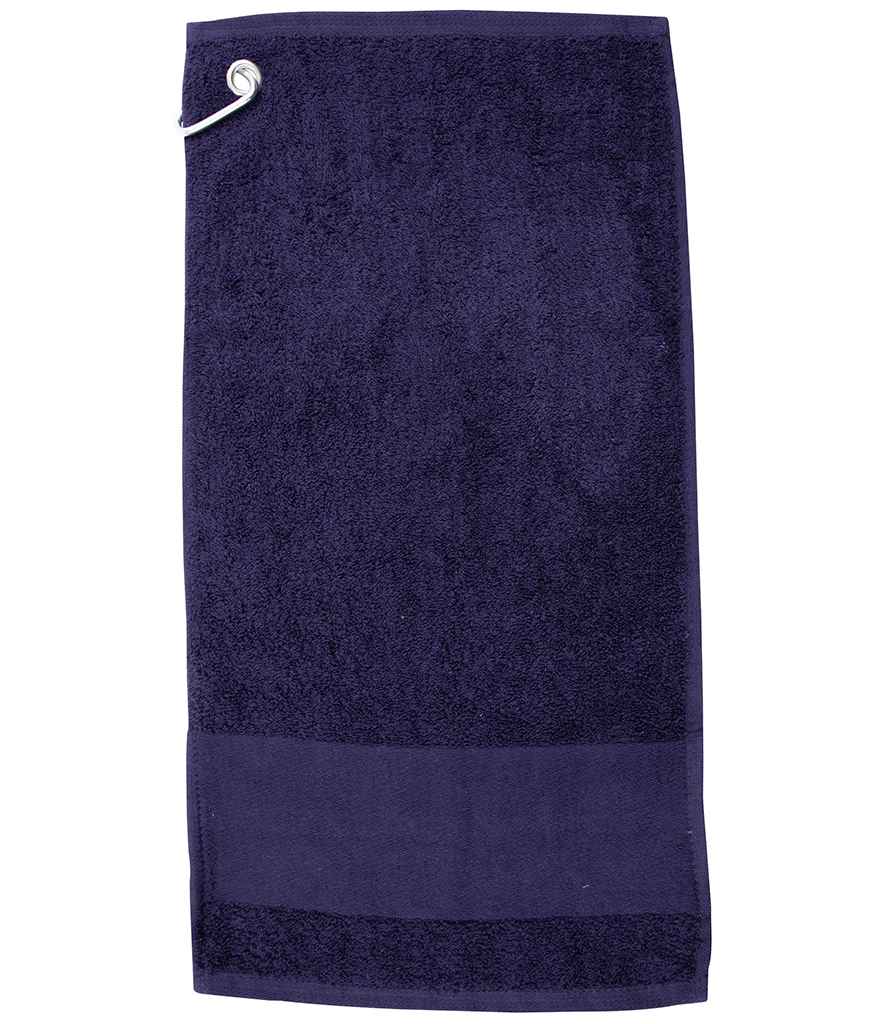 Towel City Printable Border Golf Towel - Navy (TC33)