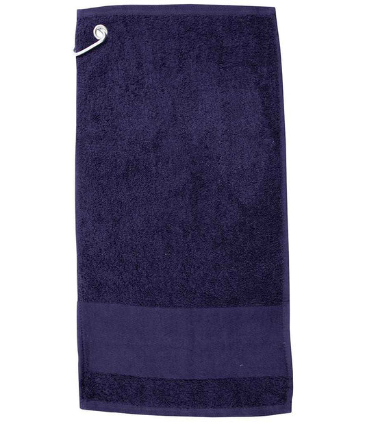 Towel City Printable Border Golf Towel - Navy (TC33)