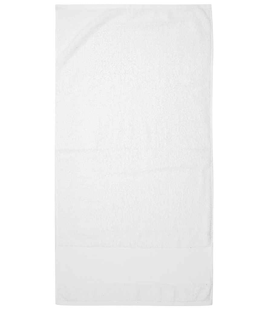 Towel City Printable Border Hand Towel - White (TC34)