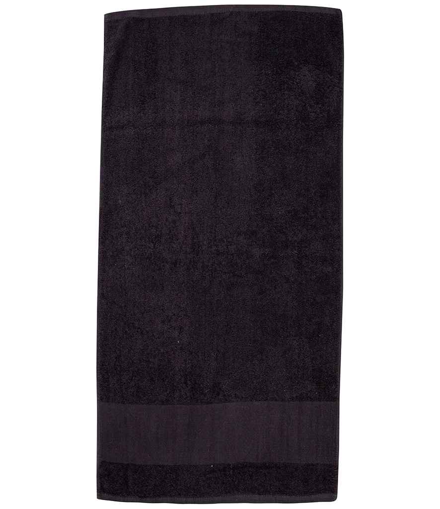 Towel City Printable Border Bath Towel - Black (TC35)