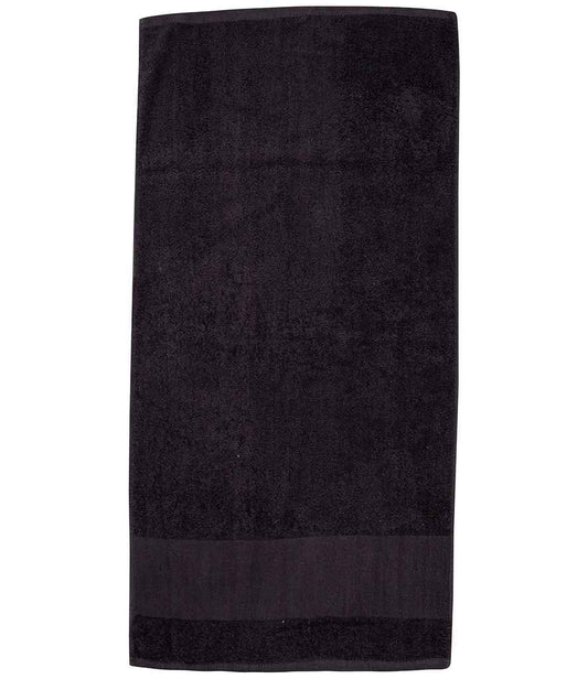 Towel City Printable Border Bath Towel - Black (TC35)