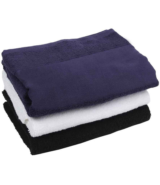 Towel City Printable Border Bath Towel - Navy (TC35)