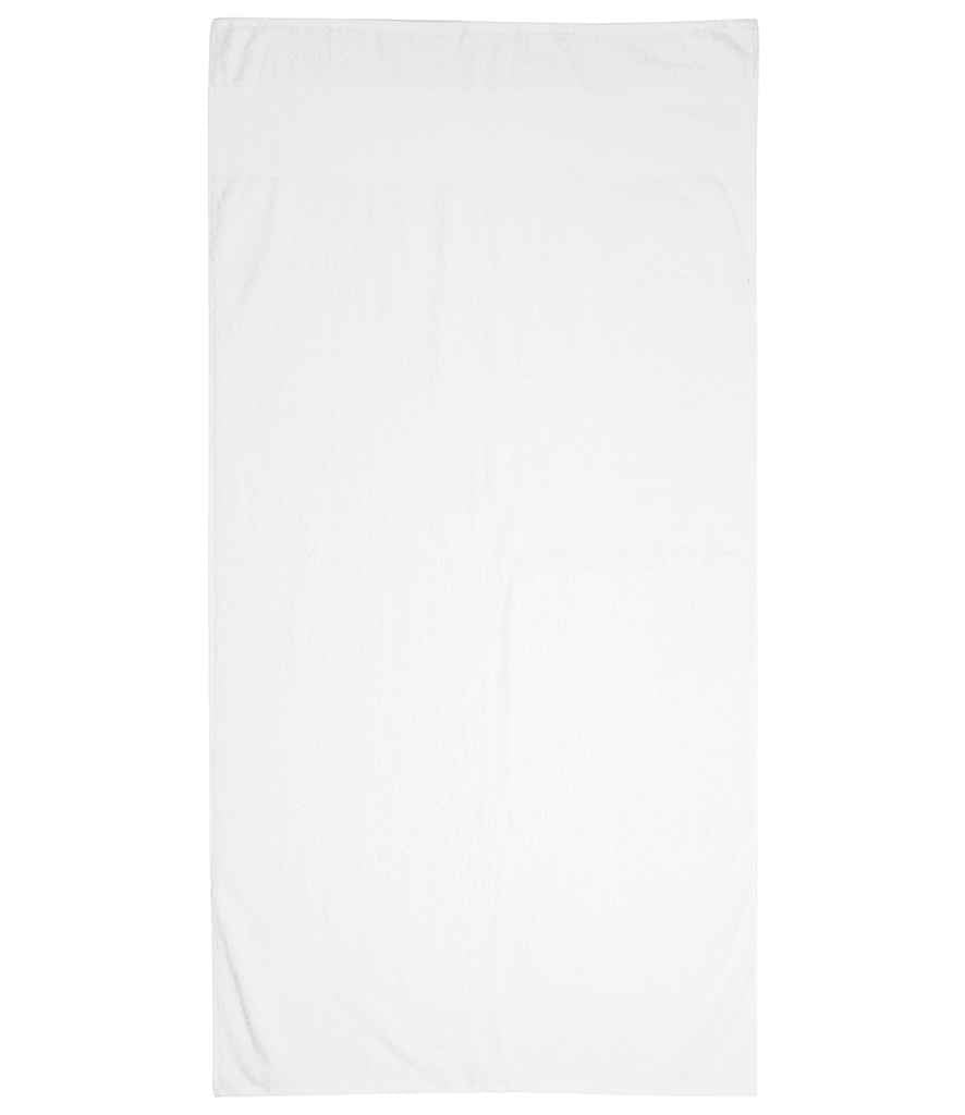 Towel City Printable Border Bath Towel - White (TC35)