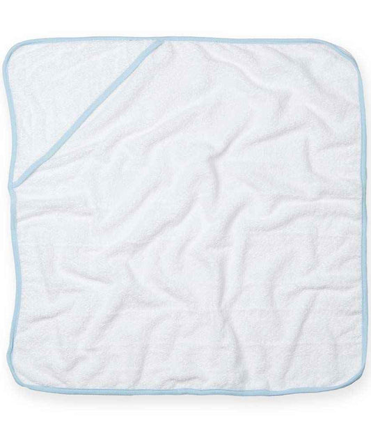 Towel City Babies Hooded Towel - White/Blue (TC36)