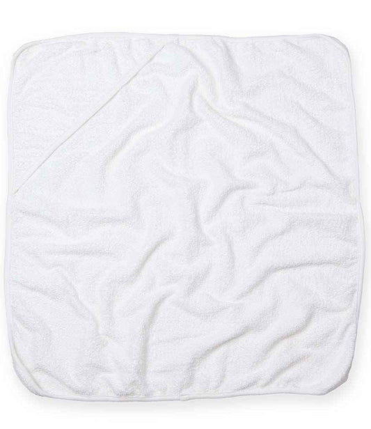 Towel City Babies Hooded Towel - White/White (TC36)
