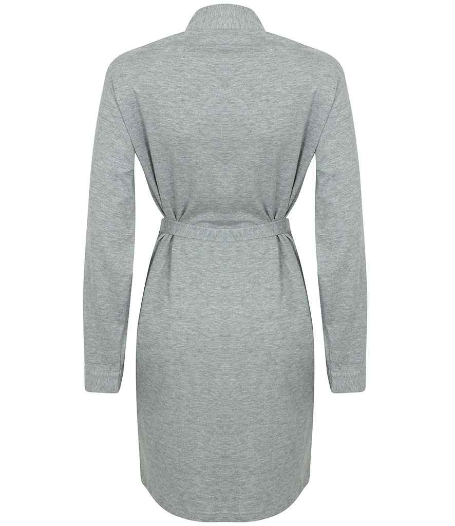 Towel City Ladies Cotton Wrap Robe - Heather Grey (TC50)