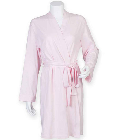 Towel City Ladies Cotton Wrap Robe - Light Pink (TC50)
