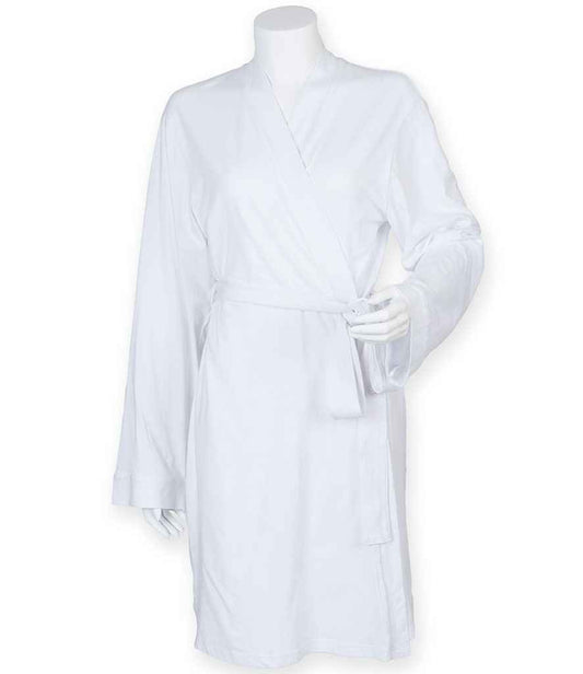 Towel City Ladies Cotton Wrap Robe - White (TC50)